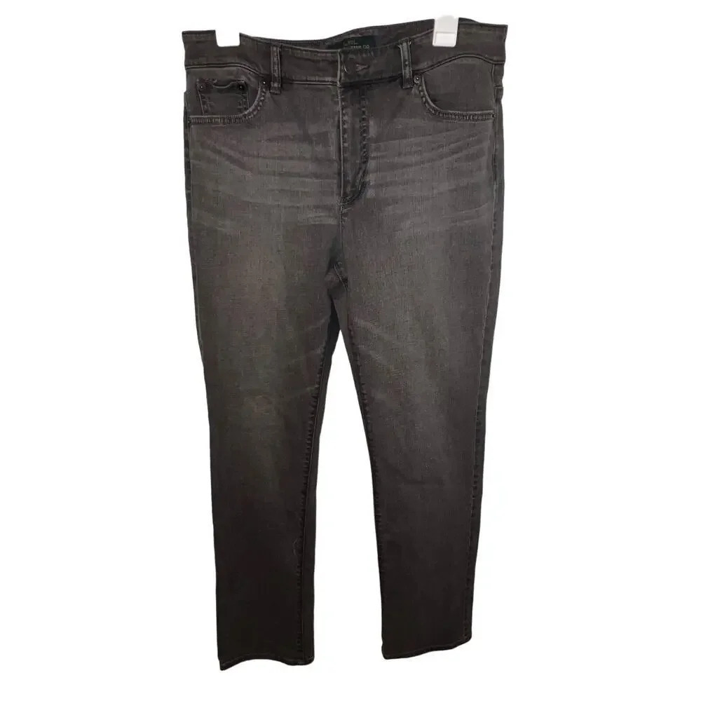 Lauren Ralph Lauren Jean Co. Sz.12 Gray acid wash 5-pocket straight‎ leg denim￼